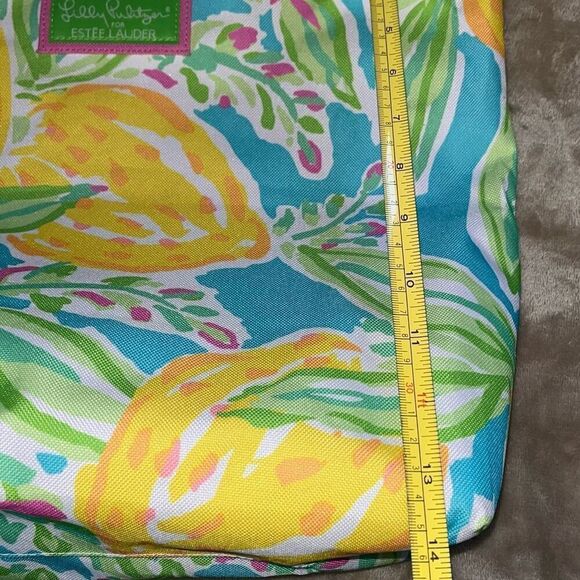 Lilly Pulitzer for Estee Lauder Tropical Print Lemons Shopping Beach Tote Bag - Picture 5 of 8